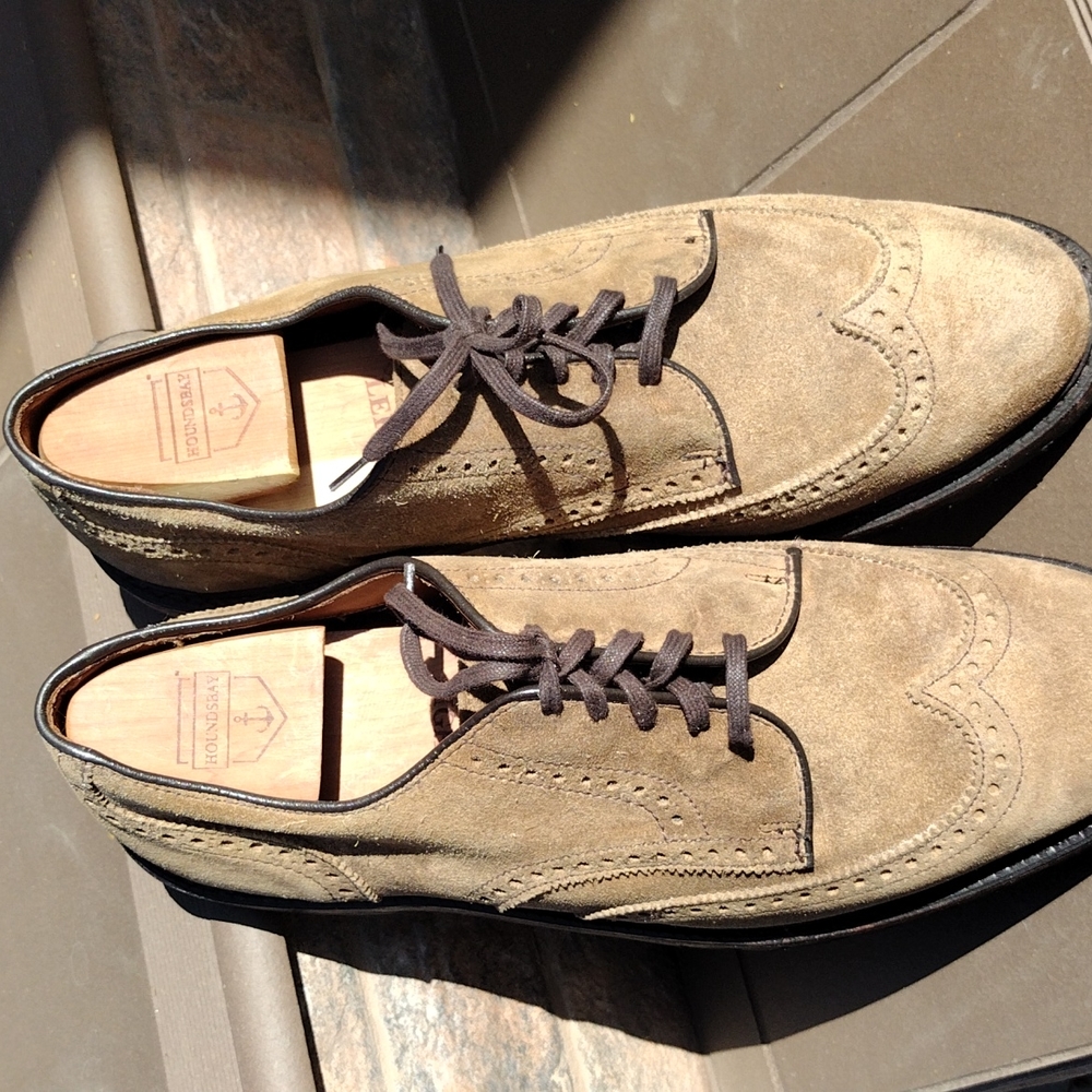 Allen Edmonds 11.5 D Big Sur suede wingtip